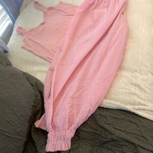 FRE cloud nine pajama set pink rose  XL